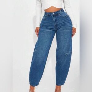 Retro wide leg jeans